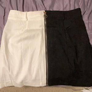 NWT Shein Black/White Mini Skirt
